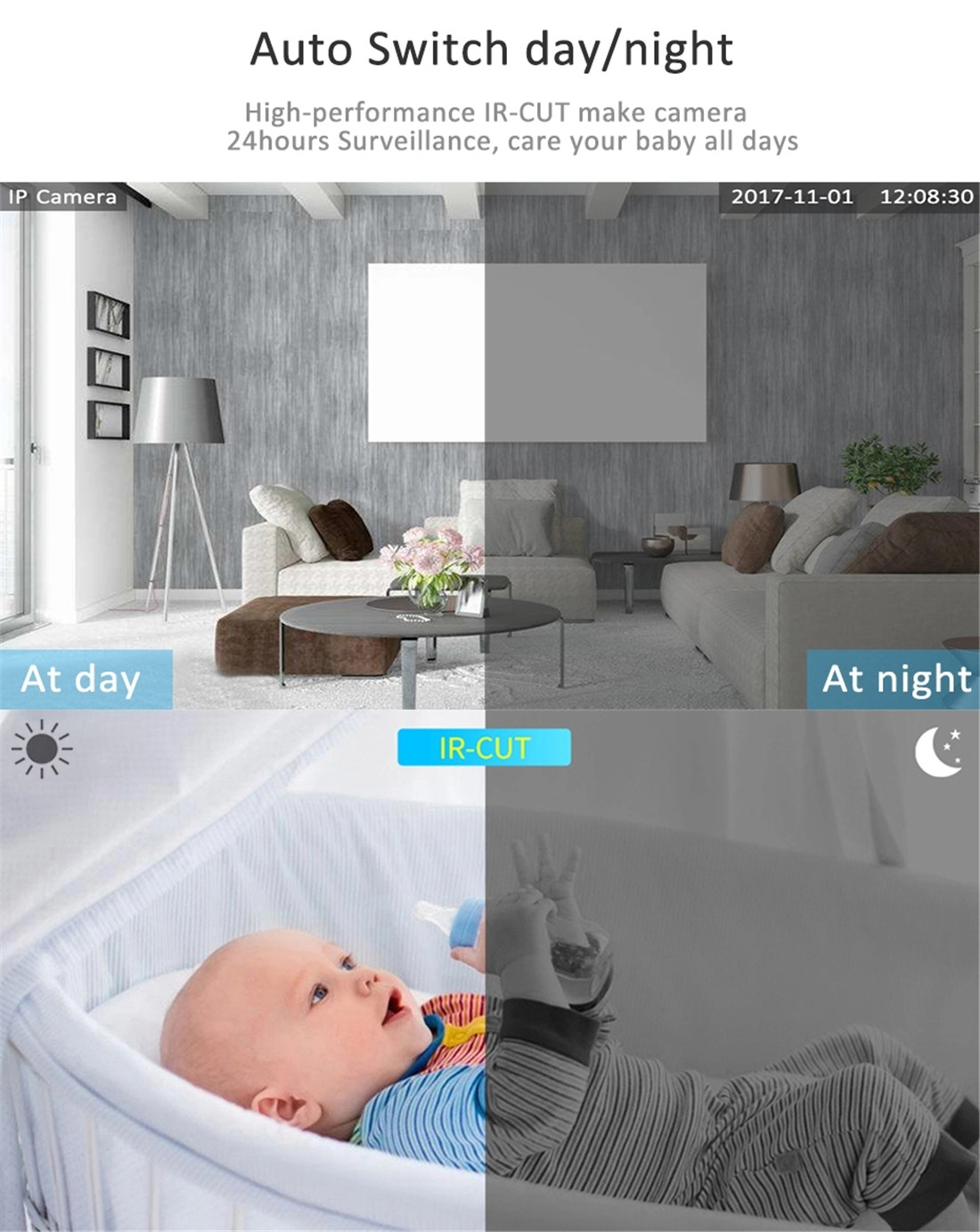 Waterproof IP66 Outdoor Security Camera With Night Version(AK8636)