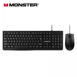 China Monster KM2 Mechanical Keyboard Mouse OEM Mechanical Gaming Mouse wholesale