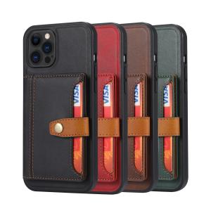 China OEM Modern Leather Phone Cases Shockproof Wallet Phone Case Premium wholesale