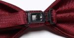 Silk woven bow tie for party .doubl face selftie