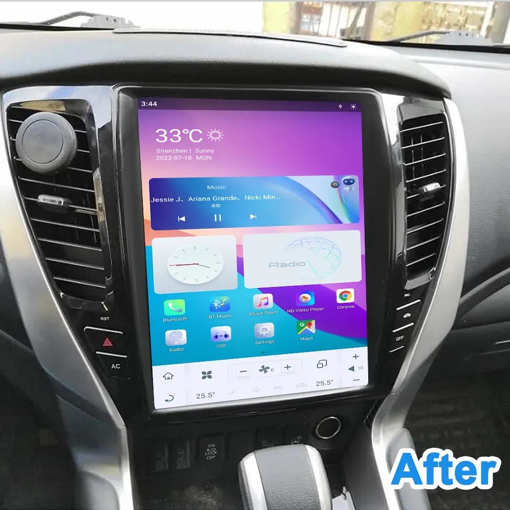 Car Android Player Mitsubishi Pajero Radio Car 8+128G Video Player 12.1'' 2020+ Car Stereo