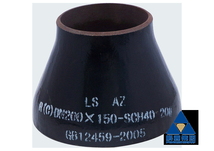 Compression Molding Steel Pipe Reducer , ASTM A234 WPB Elbow DN200 X 150