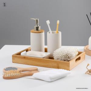 China Embossed Ceramic Bathroom Accessories Set Luxury Golden Custom Design wholesale