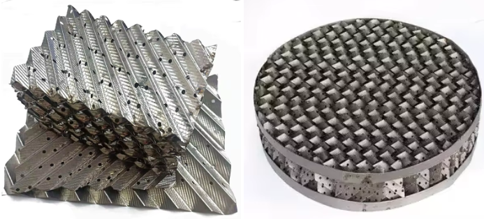 Customized 125Y Structured Packing Mesh Perforated Plate Corrugated