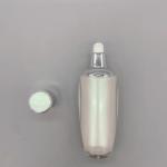Skin Toner Cosmetic Lotion Pump Oval Cylinder Plastic PS Acrylic Bottle