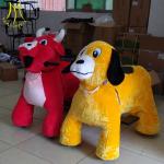 Hansel plush kids ride on walking animal electric ride on animal toy animal