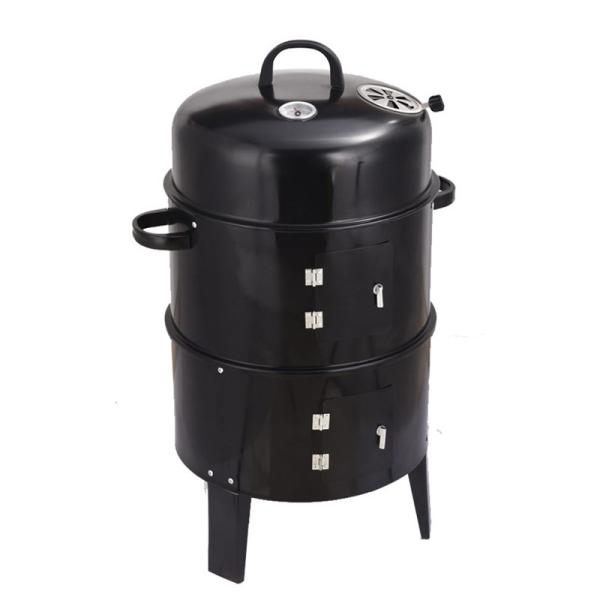 Metal Type Cold Rolled Steel 3 in 1 Portable BBQ Smoke Stove Charcoal Grill