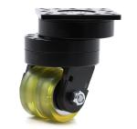 Industrial 600kg 6 Inch plate Agv Casters Wheels High Impact Strength