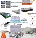 extra lagrge woven PE drawstring dumpster container liner for garbage truck,40