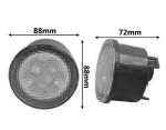 Yellow Front Jeep Wrangler Turn Signal Lens , Smoke Len Jeep Wrangler Tail