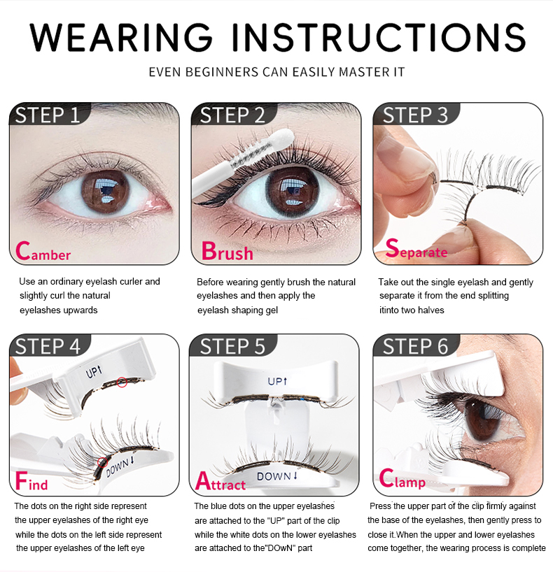 Reusable Soft Magnetic False Eyelashes No Glue Needed Liner Quantum Extensions With Applicator