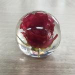 Acrylic Flower Paperweight Logo Customized For Decoration