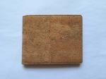 Hot Sale Bifold men gender slim cork wallet 11x9cm with pocket coin,card and