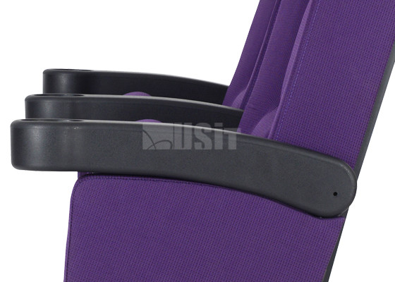 Fireproof Armed Roll Up Auditorium Theater Chairs High Back Theater Furniture