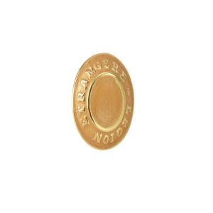 China Custom Logo Embossed Identifying Military Buttons Anti Gold Domed Sewing Handle wholesale