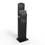 Customized Vintage Floorstanding beverage display stand beer can display rack