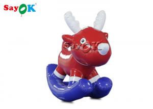 China Inflatable Rocking Horse Baby Toys PVC 1.8x0.7x1.8 MH Inflatable Pony Horse on sale