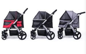China Aluminum Trolley Grey 600D Oxford Waterproof Dog Tent Cute Pet Supplies 103x90x60cm wholesale