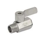 Thread Connection Sanitary Female Male Pn63 Stainless Steel Mini Ball Valve with