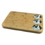 Kitchen 22.4*16.2*1.5 Inches Bamboo Butcher Block With Juice Groove For