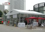 Exhibition Glass Wall Outdoor Event Tents 10x10m UV Resistant