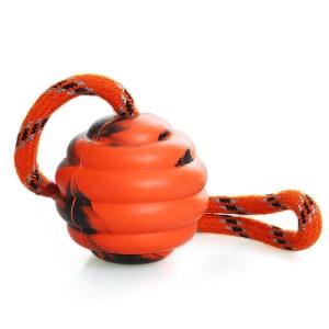 China Durable Dog Tough Chew Toys Interactive Rubber Ball 2.4 Inch 100% Safe Material wholesale