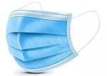 Antivirus 3 Ply Disposable Face Mask , Blue Non Woven Fabric Face Mask