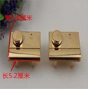 China Top quality light gold handbag zinc alloy turn locks and hardware for lady sling leather bag wholesale