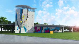 China Customized Reinforced Fiber Glass Outdoor Climbing Wall With ISO9001 Certification wholesale