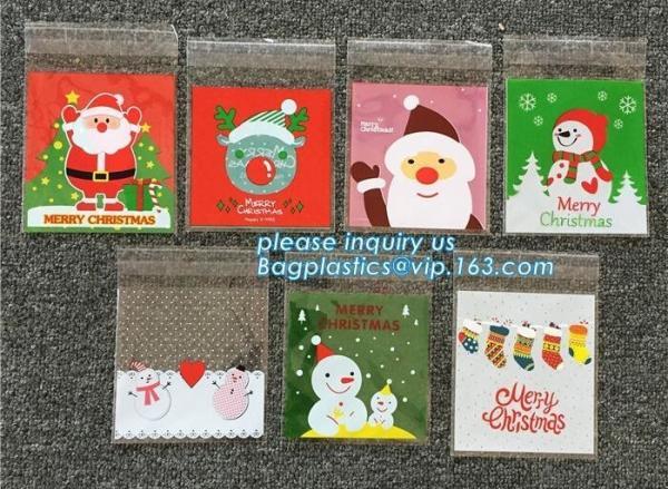 Hot 100pcs/lot Cute Snowflake Snowman Santa Xmas Christmas Gifts Holders Bake