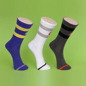 China Spandex / Cotton Mens Blue Ankle Socks , Color Stripes Men's Athletic Socks wholesale
