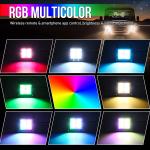 Mini RGB Vehicle LED Work Lights 3 Inch 4x4 Led Pod Light Decoration