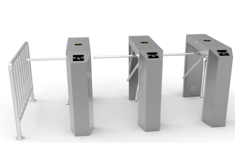 Biometric SUS304 Three Arms Counter Turnstile 50CM Arm