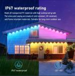 100ft IP67 Outdoor Waterproof Smart RGBIC (2 Rolls*50ft) permanent Eaves Lights