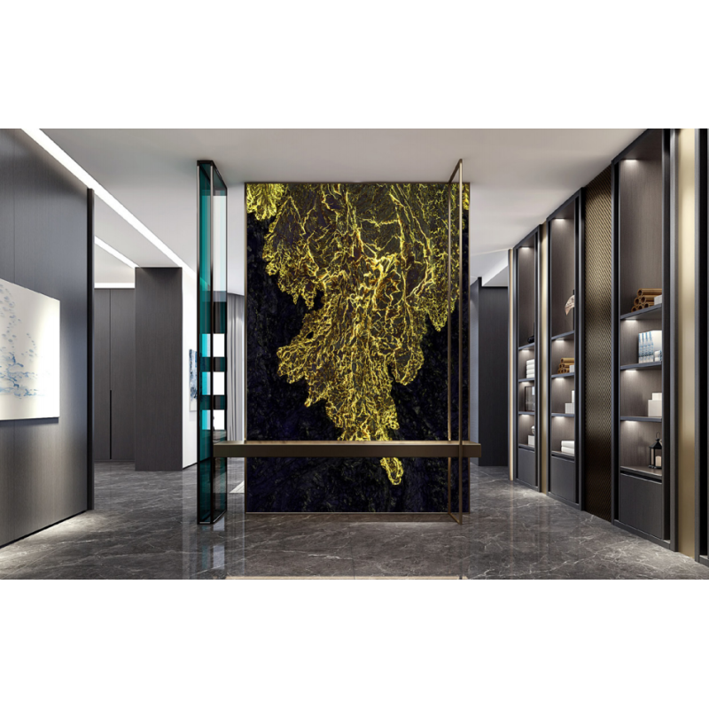 3D Printed Translucent Stone Wall Panel Luxury Texture Accent Wall Cladding