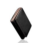 2024 Business Aluminum Genuine Leather ID Card Holder Cases Rfid Slim Fashion
