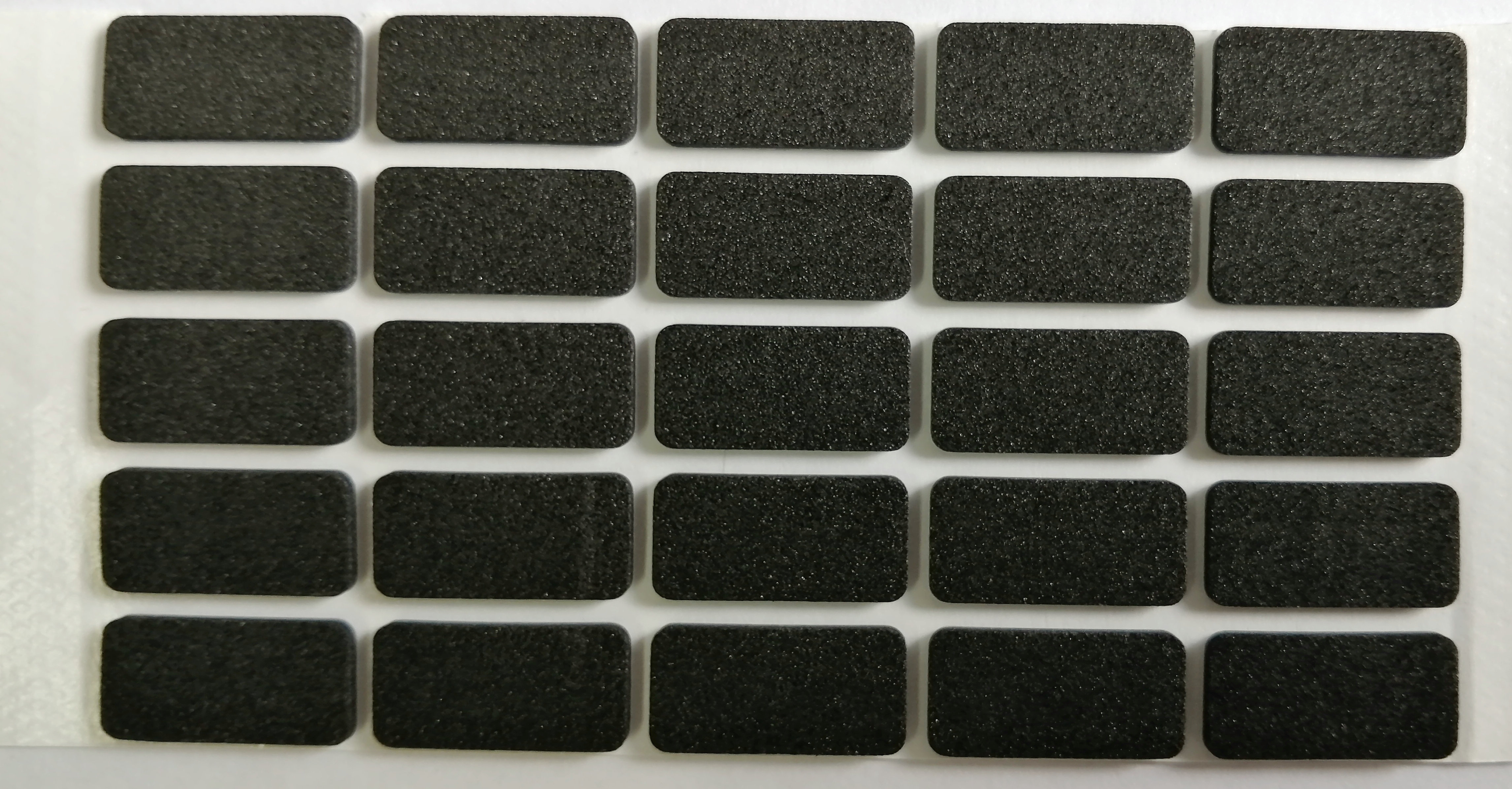 Self Adhesive Foam Pad Die Cutting , Black Isolation Foam Pad Closed Cell