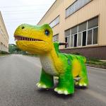 Amusement Park Dinosaur Electric Scooter Ride On Animatronic Dinosaur Ride Ride