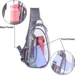 Clear Sling Bag, Stadium Approved Clear Bag, Transparent Chest Daypack for