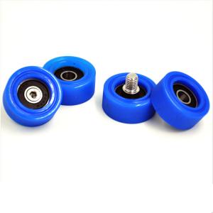 China 35MM Blue Nylon Deep Groove Ball Bearing Plastic Roller Bearing With 608zz wholesale