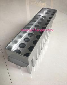 China Ice cream kulfi candy moulds ice lolly moulds set stainless steel 2x9 18cavities 76ml with stick extractor high quality wholesale