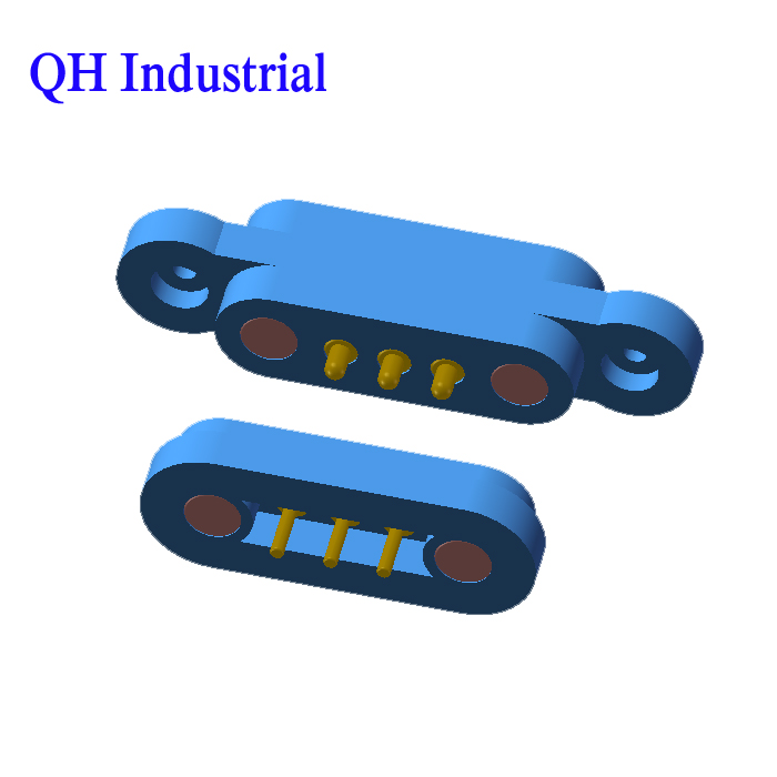 3Pin Male Female Smartphone Home Application Device LED LCuD Bluetooth Earphone Headset LED Light Pogo Pin Connector