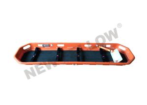 China Orange Heavy Duty ABS Plastic Rescue Basket Stretcher With 4pcs Safety Belts wholesale