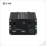 Mini 4K 60Hz HDMI 2.0 KVM USB Optical Fiber Extender