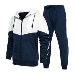 Anti Bacterial Tracksuit Jogger Set Men Zipper Hoodies Sweatpants