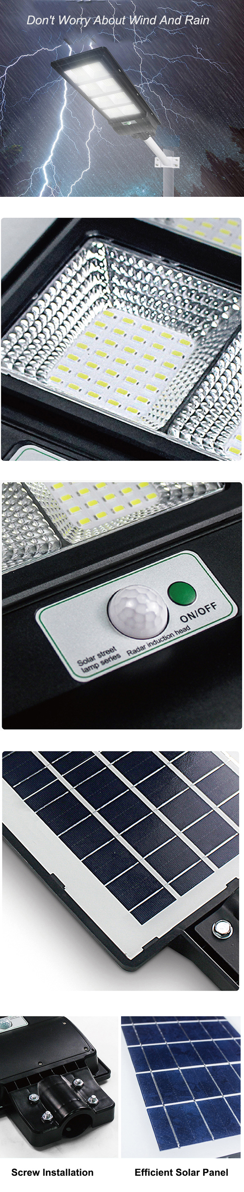 Outdoor 6v Smd Solar Integrated Lamp Modern High Power 90w 120w