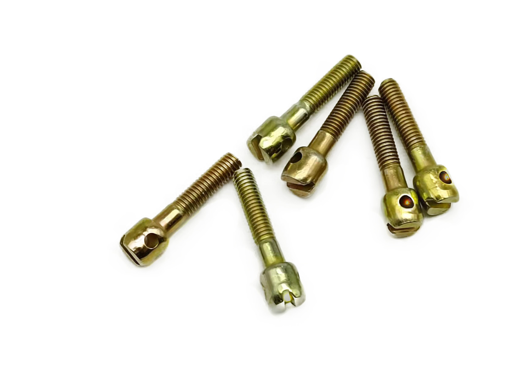 Carbon Steel Single Slot Single Hole Plated Zinc Meter Screws M3*16 