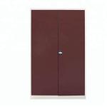 Light Grey Double Door Electrostatic Metal Wardrobe Closets