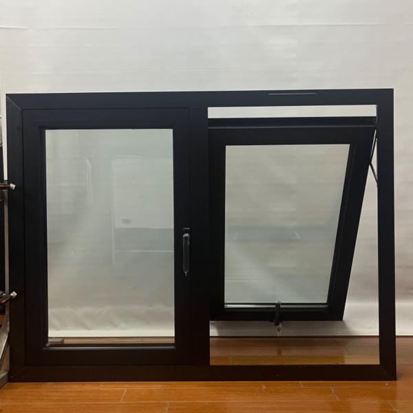 Waterproof Weatherproof Aluminium Slat Window Awning Black Aluminum Frame Awning