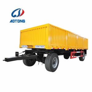 China Leaf Spring Suspension Farm Wagon Trailer With Turntable Drawbar Madagascar Full Type wholesale